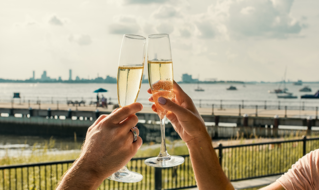 Prosecco Picnic on Spectacle Island
